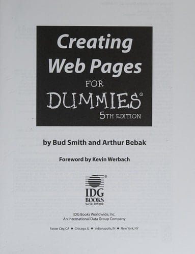 Creating Web Pages For Dummies