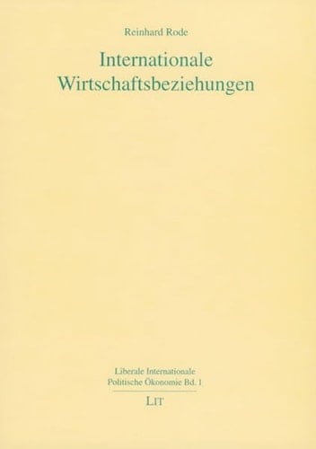Internationale Wirtschaftsbeziehungen