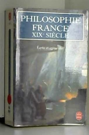 Philosophie, France, XIXe siècle écrits et opuscules