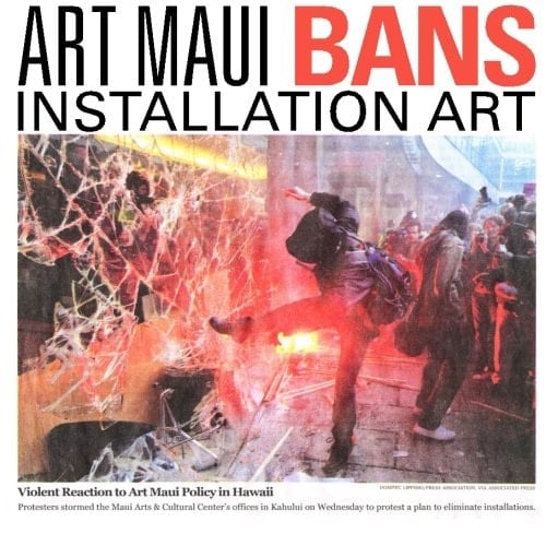 Art Maui Bans Installation Art
