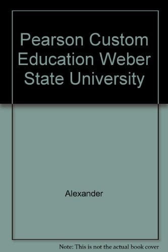 Pearson Custom Education Weber State University