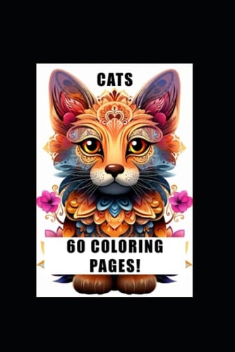 AI Mandala Cats: Amazing Coloring Book to Relax