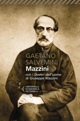 Mazzini con i Doveri dell'uomo di Giuseppe Mazzini