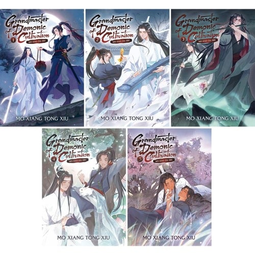 Grandmaster of Demonic Cultivation: Mo Dao Zu Shi Complete 5-Novel Set Plus 5 Kokuyo Campus Notebooks of Spy X Family Limited Edition