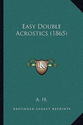 Easy Double Acrostics (1865)