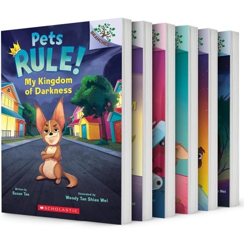 The Pets Rule Series. 5 Books Collection Set. My Kingdom of Darkness, the Poodle of Doom, Kittens Are Monsters, the Rise of the Goldfish, Invasion of the Pugs by Susan Tan
