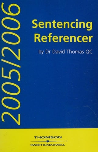 Sentencing Referencer 2005-2006
