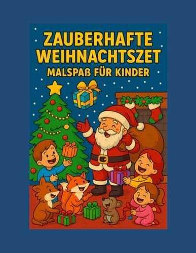 Zauberhafte Weihnachtszeit: Malspaß für Kinder (German Edition)