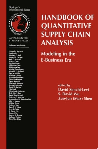 Handbook of Quantitative Supply Chain Analysis