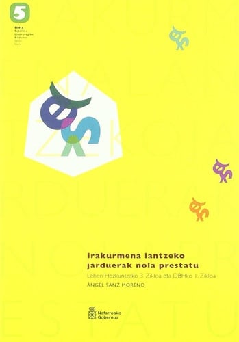 Irakurmena lantzeko jarduerak nola prestatu Lehen Hezkuntzako 3. zikloa eta DBHko 1. zikloa