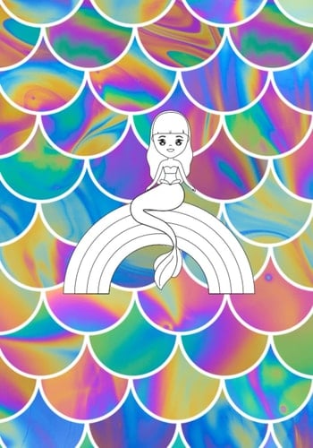 Mermaid notepad | Girls mermaid journal | Mermaid scales diary