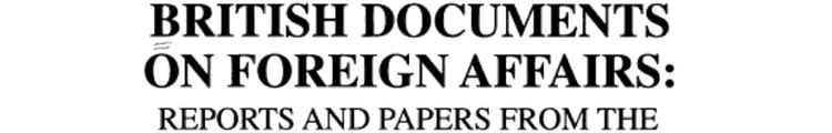 British Documents on Foreign Affairs--reports and Papers from the Foreign Office Confidential Print From 1946 through 1950. Africa 1950. Africa, January 1950-December 1950