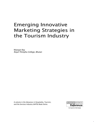Emerging Innovative Marketing Strategies in the Tourism Industry