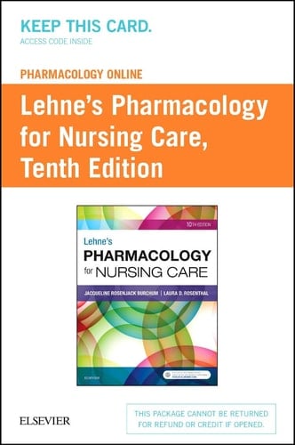 Pharmacology Online for Lehne's Pharmacology for Nursing Care Access Card