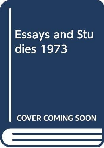 Essays and Studies, 1974