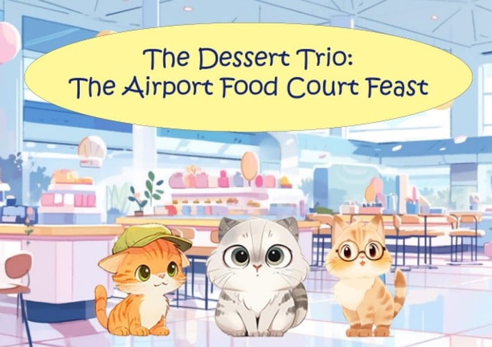 The Dessert Trio: The Airport Food Court Feast