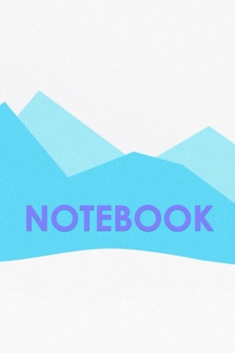 Winter notebook: Simple pretty winter notebook