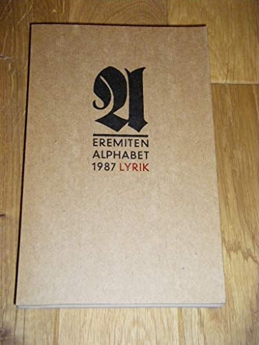 Eremiten-Alphabet 1987 Lyrik-Almanach