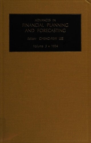 Advances in Financial Planning and Forecasting