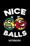 Nice Balls - Notebook Naughty Christmas Baubles Humor