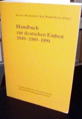 Handbuch zur deutschen Einheit 1949-1989-1999