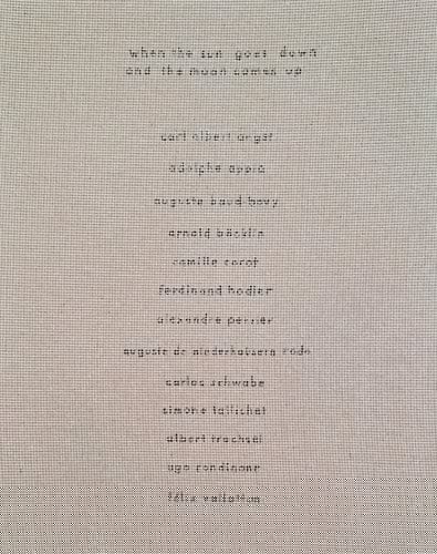 When the Sun Goes Down and the Moon Comes Up