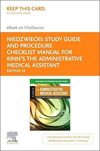 Study Guide for Kinn's The Administrative Medical Assistant - Elsevier E-Book on VitalSource (Retail Access Card): Study Guide for Kinn's The ... E-Book on VitalSource (Retail Access Card)