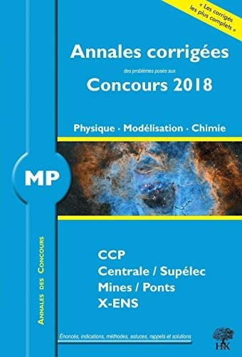 Physique, Modélisation, Chimie MP