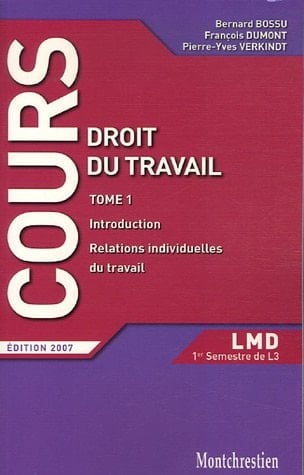Droit du travail 1er semestre L3. Introduction, relations individuelles de travail