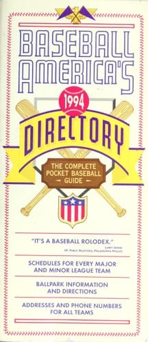 Baseball America's 1994 Directory