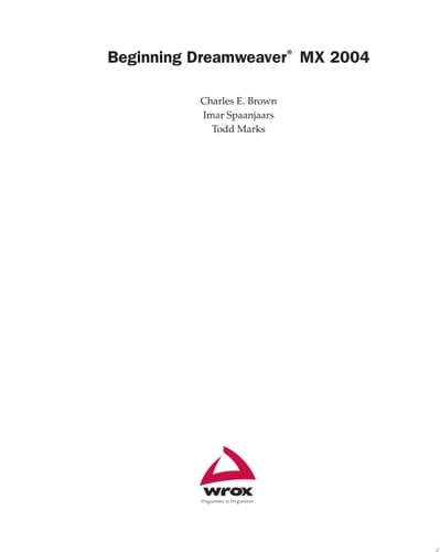 Beginning Dreamweaver MX 2004