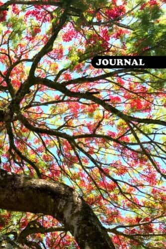Lined Diary Journal: Flowered Tree - 6x9 - 120 pgs - College Rule
