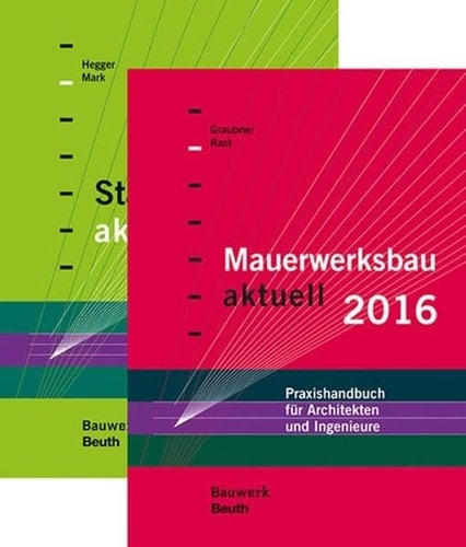 Stahlbetonbau aktuell 2016 + Mauerwerksbau aktuell 2016 Paket