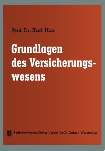 Grundlagen des Versicherungswesens