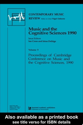 Music and the Cognitive Sciences 1990