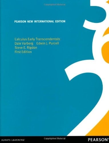 Calculus Early Transcendentals Pearson New International Edition