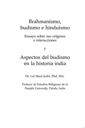 Brahmanismo, budismo e hinduismo