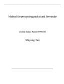 Method for Processing Packet and Forwarder United States Patent 9998364