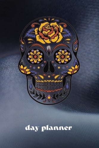 Planner diary with skull