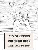 Rio Olympics Coloring Book Sports and Rio Inspired Adult Coloring Book