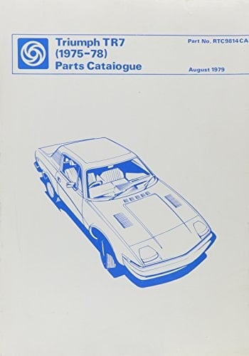 Triumph Tr7 Parts Catalogue 1975-1978