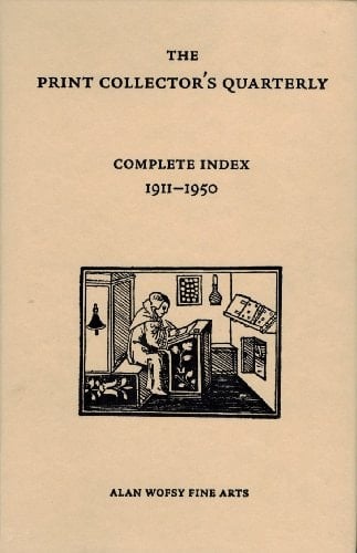Print Collector's Quarterly Complete Index, 1911-1950