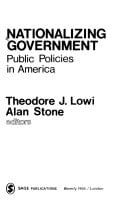 Nationalizing Government Public Policies in America