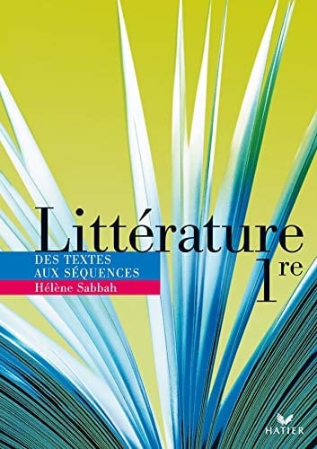 Littérature, 1re des textes aux séquences