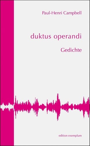 Duktus operandi Gedichte