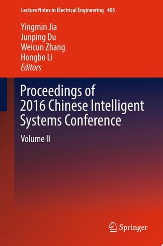 Proceedings of 2016 Chinese Intelligent Systems Conference