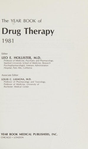 The Year Book of Drug Therapy 1981