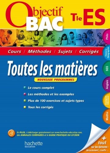 Toutes les matières Tle ES