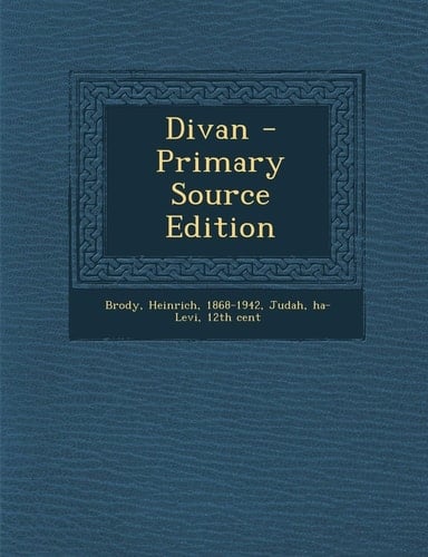 Divan - Primary Source Edition