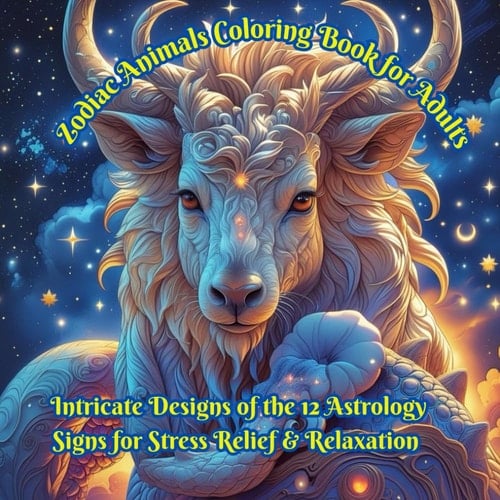 Zodiac Animals Coloring Book for Adults: Intricate Designs of the 12 Astrology Signs for Stress Relief & Relaxation: Astrology, Mandalas & Celestial ... Stress Relief, and Creative Relaxation